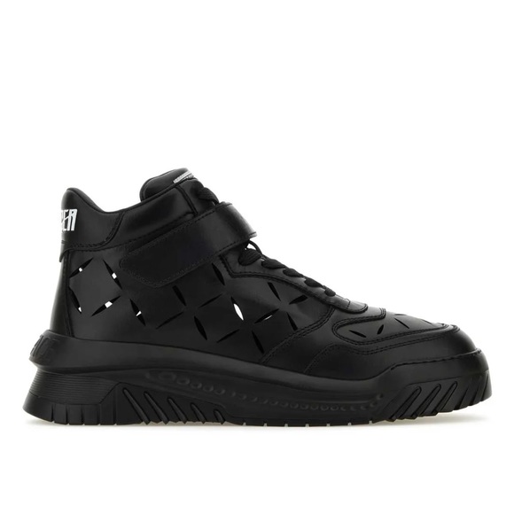 NWT Versace "Odissea" 2023 Leather Sneakers and featuring laser diamond cuts - Picture 7 of 8
